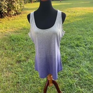 Maurice’s Tank top with grey blue fade and sequins
